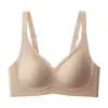 Sujetador ajustable de cierre de pecho anti-caída Sujetador push-up Tira de gel de soporte suave para levantar Ropa interior