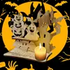 Nuevos Productos Transfronterizos Halloween Artesanías de Madera Árbol Fantasma Calabaza Escena Festiva Decoraciones de Ambiente