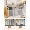 Caja de almacenamiento de libros para estudiantes, adecuada para aulas, gran capacidad, se puede colocar debajo del escritorio y es móvil para una fácil organización de los libros
