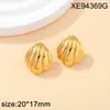Pendientes Versátiles de Acero de Titanio con Chapado en Oro, Pendientes de Lujo Ligero Estilo Retro Ins para Mujer, Pendientes Pequeños de Acero de Titanio Más Vendidos Transfronterizos