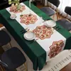 Mantel Retro de Lujo Ligero Estilo Americano, Sin Lavado, Impermeable, Resistente al Aceite, Resistente al Calor, Cubierta de Mesa, Cubierta de Mesa de Café, Directo de Fábrica