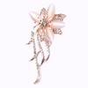 Azul Hao Taobao Moda Coreana Bauhinia Ojo de Gato Más Fácil de Combinar Broche Corsage para Mujer Accesorios para Mujer