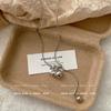 Collar de Calabaza con Colgante Largo de Estilo Frío Simple para Mujer, Nicho de Lujo Ligero de Alta Gama, Cadena Clavicular Versátil 2025 Nuevo Estilo