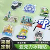 2026 Nuevos Imanes Acrílicos para Refrigerador Merchandising de IP de Anime Ciudad Cultural y Creativa Lugares Escénicos Publicidad Pegatinas Magnéticas Suaves