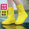 Cubrezapatos Impermeables a Prueba de Lluvia Antideslizantes Silicona Engrosada Resistente al Desgaste Cubrezapatos Adulto Cubrepies Día Lluvioso Botas de Lluvia Altas