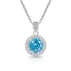 Transmissão ao Vivo Super Venda: Colar com Pingente Quadrado Princesa Lapidação Rosa para Mulheres, Diamante de Alto Carbono Super Brilhante, Corrente Clavicular Banhada a Ouro Real