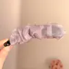 Presilha Banana de Tecido Pregueado Preta para Mulheres Rabo de Cavalo Alto Presilha Vertical Firme Antiderrapante Versátil Presilha de Cabelo Acessório de Cabelo Acessório de Cabelo para o Dia a Dia