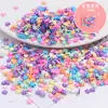 Contas de cor de gel de creme faça você mesmo, grãos de açúcar, frutas, amor, peças de cerâmica macia, material de cartão Goo, grampo de cabelo feito à mão, acessórios de cabelo