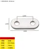 Código de Esquina de Acero Inoxidable Ángulo de Hierro/Soporte para Placa de Estante Soporte en Forma de L Conector Triángulo Pieza de Hierro Soporte de Código de Esquina de Ángulo Recto de 90 Grados