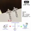 Clavo para Hélice de Hueso de Oreja de Aleación de Titanio G23 de 1.2 mm de Espesor con Colgante Redondo Brillante, Clavo para Oreja con Rosca Interna, Joyería para Oreja Simple y Versátil