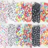 Cuentas de Letras Acrílicas Cuentas de Números Ingleses Cuentas Planas Cuentas Cuadradas DIY Collar de Cuentas Hecho a Mano Llavero Accesorios de Joyería