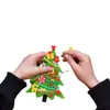 Árbol de Navidad de Fieltro para Armar Decoración de Fiesta de Navidad Recuerdos para el Hogar Colgante de Puerta Manualidad Navideña Decoración
