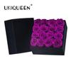 Cubo Abrazador de Rosas de Flores Preservadas con Tapa, Caja de Regalo Redonda y Cuadrada, Decoración de Amazon para Comercio Electrónico Transfronterizo, Flores Secas