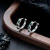 Brincos de Argola Cruzados de Zircônia Transfronteiriços para Homens, Brincos de Argola Lisos, Presilhas de Orelha de Raio, Pingentes de Orelha, Acessórios de Orelha para Mulheres, Amostra de Live do TikTok