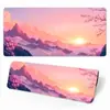 Mouse Pad Floral Romântico para Jogos E-Sports, Tamanho Grande, Tapete de Mesa para Computador de Escritório, Tapete para Teclado Atacado