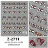 Nuevos Pegatinas para Uñas Serie Despertar del León de Año Nuevo Estilo Ins con Relieve 5D Redanco Calcomanías Tridimensionales para Uñas Z-2728