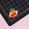 Brinquedo de comida simulada estilo Western para piquenique, frigideira, pizza, batatas fritas, acessórios de resina, cola cremosa, capa de celular DIY, ímã de geladeira