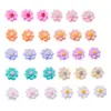 Decoraciones para Uñas con Flores Artificiales de Doble Capa Accesorios Pequeños de Resina Materiales DIY Hechos a Mano Pegamento en Crema Accesorios para Uñas Portátiles
