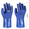 Guantes Completamente Sumergidos de Partículas Antideslizantes Escarchados Protección Laboral Engrosados de Goma Completa Impermeables Partículas Antideslizantes Resistentes al Desgaste Resistentes al Aceite Resistentes a Ácidos y Álcalis