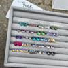 Parafuso de aço titânio torção fivela osso da orelha prego da orelha verme da orelha flash brincos de diamante feminino doce legal brincos de todos os brincos design original
