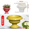 Molde para Vaso de Flores Cimento Bonsai Redondo Plástico Aço Modelo Concreto Moldado no Local Ferramenta de Polimento Modelo Peça Única Consignação Atacado