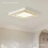 Lámpara de Techo Minimalista Italiana para Dormitorio Bauhaus 6 Nueva Luz para Dormitorio Principal Lujo Alto Sentimiento de Gama Alta Luz Popular para Dormitorio de Celebridades de Internet Acero Inoxidable