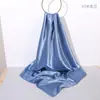 Pañuelo de Seda de Color Sólido de 90 cm, Pañuelo Cuadrado Grande de Color Único, Parasol de Seda Artificial, Pañuelo Cuadrado de Satén Brillante, Chal, Hecho a Medida