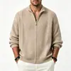 Comércio Exterior Transfronteiriço Outono e Inverno Suéter Cardigan Masculino Casual Grosso Solto Estilo Europeu e Americano Tricô Tendência Jaqueta Roupa Masculina