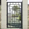 Puerta Pequeña de Patio, Jardín Exterior, Puerta Pequeña de Hierro, Puerta de Patio, Puerta de Hierro para Patio Estilo Europeo, Apertura Única de Patio Estilo Chino