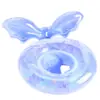 Nuevo modelo transfronterizo: Flotador de natación para niños con flor de lentejuelas, flotador con asiento para bebé con bolsillo, asiento inflable engrosado para bebés y niños pequeños
