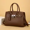 Bolsa de Mão Transfronteiriça Outono e Inverno 2026 Nova Moda Casual Grande Capacidade Bolsa Platina Bolsa de Ombro Tote Bolsa Transversal Feminina