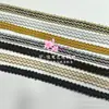 Adorno de Encaje Metálico Ondulado Estilo Étnico de Moda Inspirado en Chanel para Vestidos, Tocados, Zapatos, Sombreros, Accesorios de Ropa DIY