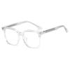 Nuevas gafas TR90 anti-luz azul al por mayor, monturas grandes de moda, monturas de gafas lisas para mujer, se pueden equipar con monturas de gafas para miopía para hombres.