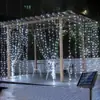 Luces de Cortina Solares LED de Cable de Cobre Cadena de Luces Decoración Navideña USB Cadena de Luces de Hada Estrella Luz de Cadena de Cable de Cobre