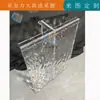 TVL arco semicírculo palavra acrílico transparente padrão de onda onda vidro orgânico perna de mesa suspensa