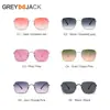 Nuevas Gafas de Sol Cruzadas para Mujer, Gama Alta, Modernas, Lujo Ligero, Gafas de Sol para Mujer, Metal Personalizadas de Celebridad de Internet, Alta Calidad