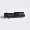 Linterna de plástico mini USB recargable LED súper brillante iluminación para el hogar al aire libre zoom luz fuerte retráctil portátil