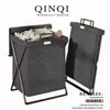 Cesta de ropa sucia con tapa, plegable para uso doméstico, cesta de ropa de baño de gran capacidad, adecuada para usar en baños y restaurantes de hot pot para guardar ropa