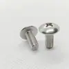 [Oferta especial] Tornillo de acero inoxidable de cabeza plana grande cabeza de hongo Tornillo para máquina de Cruz cabeza plana grande M5
