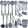 Espátula de silicone Amazon colher de sopa conjunto de 28 peças espátula de silicone antiaderente silicone de grau alimentício conjunto de utensílios de cozinha atacado