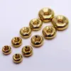 Contas Espaçadoras de Latão Sólido DIY Miçangas Estrela Lua Dourada Bodhi Pulseira Colar Contas Budistas Acessórios Wenwan