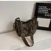 Bolso Grande de Estampado Leopardo Vintage para Mujer 2026 Otoño/Invierno Nuevo Bolso de Hombro Único Bolso Cruzado de Moda para el Trabajo