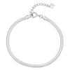 Pulseira de osso de cobra achatado em prata de lei s925 feminina estilo frio minimalista ins temperamento de alta qualidade pulseira de corrente faca de luxo leve