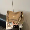 Bolsa Retro Fosca para Mulheres, Grande Capacidade, Nova Moda 2026 Bolsa de Ombro com Corrente, Bolsa Tote Texturizada Classe para o Trabalho