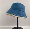 Bonito Sombrero de Pescador con Adorno de Encaje, Sombrero de Sol tipo Cubeta de Mezclilla, Sombrilla de Gama Alta, Estilo Universitario, Sombrero de Cubeta que Afina el Rostro para Mujeres
