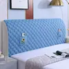 Funda Refrescante y Transpirable de Cobertura Total Elástica Universal para Cabecero de Cama A prueba de Polvo con Pinza Acolchada de Terciopelo Piel de Durazno