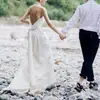 Vestido de Novia Ligero, Estilo Bosque, Sencillo Nuevo Modelo 2026, Cuello Halter, Espalda Descubierta, Fotografía de Viaje, Vestido para Salir, Cola Pequeña Sexy, Vestido de Recepción