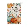 Festival de la Cosecha Nueva Transfronterizo de Amazon Bandera de Jardín Estampado de Calabaza de Otoño Letra Decoración de Jardín Bandera Pequeña Decoración