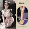 Lencería Nocturna Linda Enfermera Femenina Juego de Rol Atractivo Sexy Caliente Uniforme Conjunto de Pijama