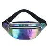 Bolsa de cintura holográfica a laser transfronteiriça, nova coleção outono/inverno 2026, bolsa de peito brilhante e vibrante, bolsa de ombro e bolsa transversal esportiva